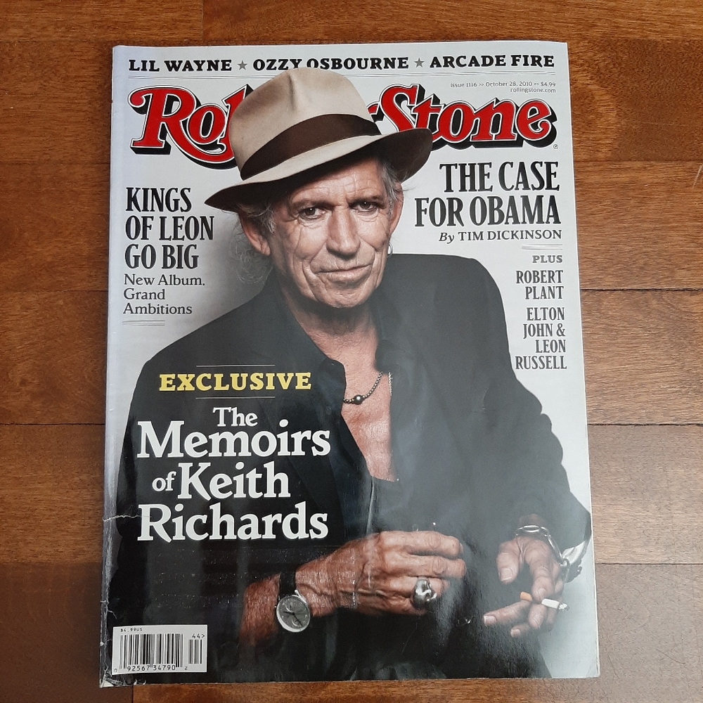 Rolling Stone Magazine Oct 28, 2010 Keith Richards